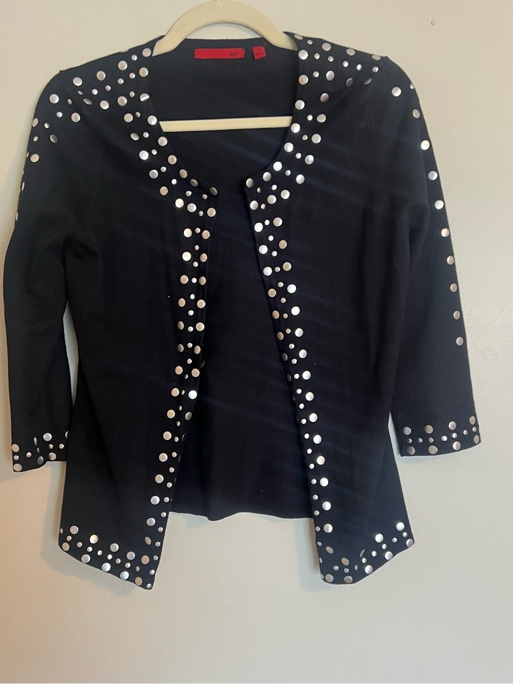 Red Women’s Black Studded Cardigan
